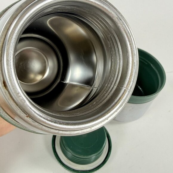 Vintage Stanley 16oz Green Vacuum Insulated Stainless Steel Thermos Bottle - Picture 6 of 9
